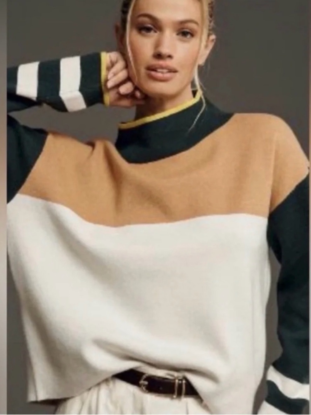 Cary’s Mock-Neck Sweater by Maeve